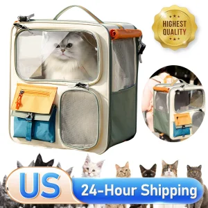 Pet Travel Backpack Bag, Ventilated Mesh