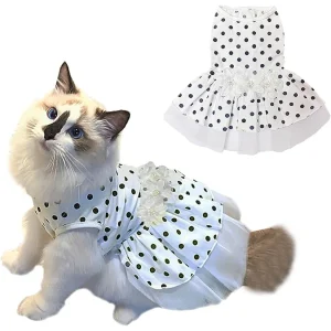Floral/Polka Dot Cat Bridal Wedding Dresses